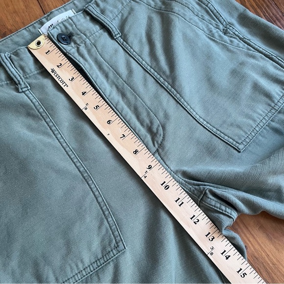 MADEWELL Dried Clover Green High Waisted Griff Tapered Fatigue Cargo Pants in 27 - Picture 14 of 16